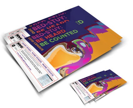 Bed Stuy: Be Heard. Be Counted. Print Collateral
